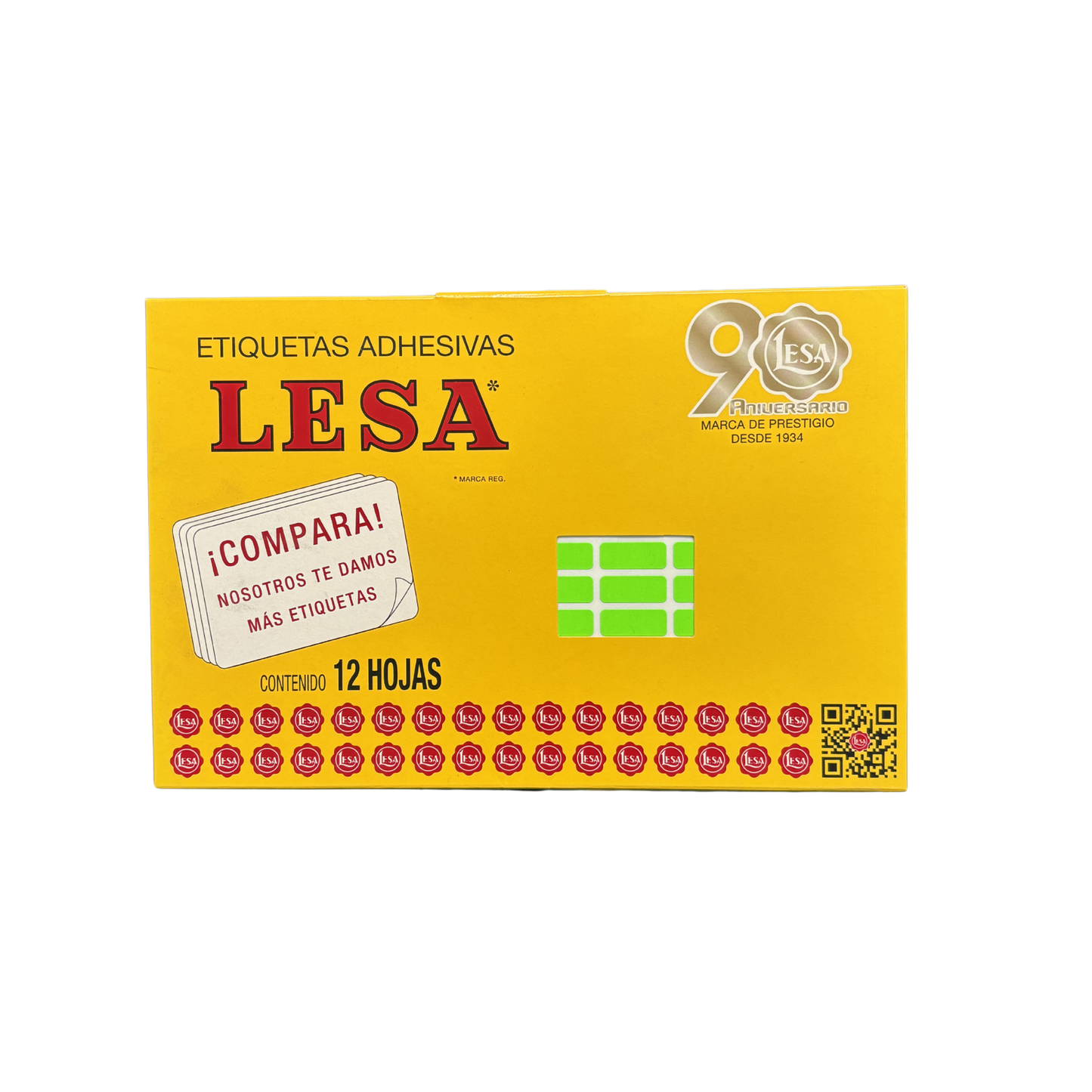 Etiqueta Adhesiva #4 (20 x 08 mm) 12 Hojas con 140 (1680) |  Lesa 2-504