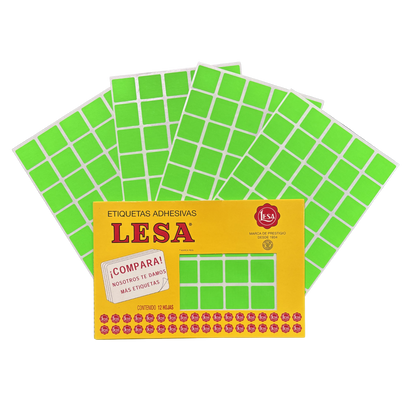 Etiqueta Adhesiva #5 (25 x 25 mm) 12 Hojas con 40 (480) |  LESA 2-505