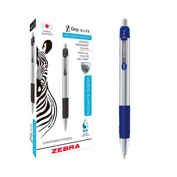 Bolígrafo Retráctil Z-Grip Elite Mediano | Zebra 710-AZLMDC006