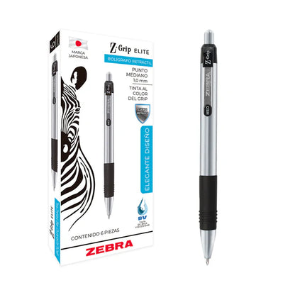 Bolígrafo Retráctil Z-Grip Elite Mediano | Zebra 710-AZLMDC006