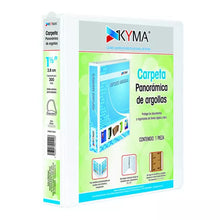 Carpeta Panorámica Arilllo -D- 1.0 Pulg. Carta Blanca Kyma - CDB100
