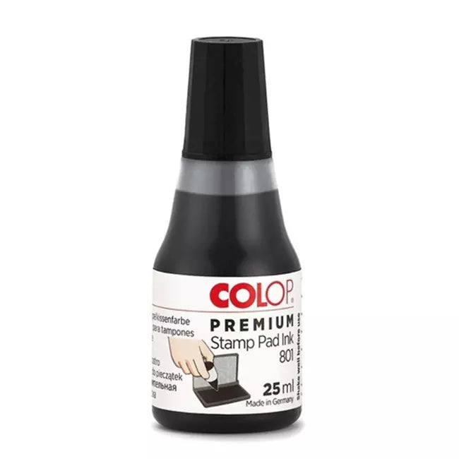 TINTA 801 25 ml NEGRO - COLOP 801N