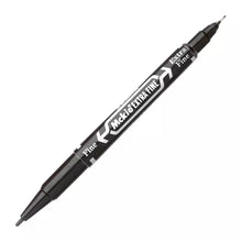 MARCADOR MCKIE FINE - EXTRA FINE DOBLE PUNTA NEGRO - ZEBRA 4000