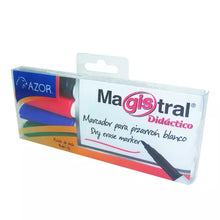 MARCADOR MAGISTRAL DIDACTICO FINO CON 4 - AZOR 84074