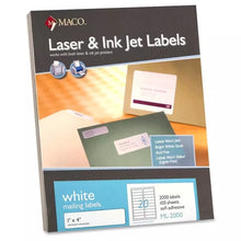 Etiqueta Laser/Inkjet 1 In X 4 In Con 2000 - MACO ML-2000