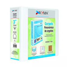 CARPETA PANORAMICA -D- 3 in CARTA BLANCA - CARPETAS CDB300