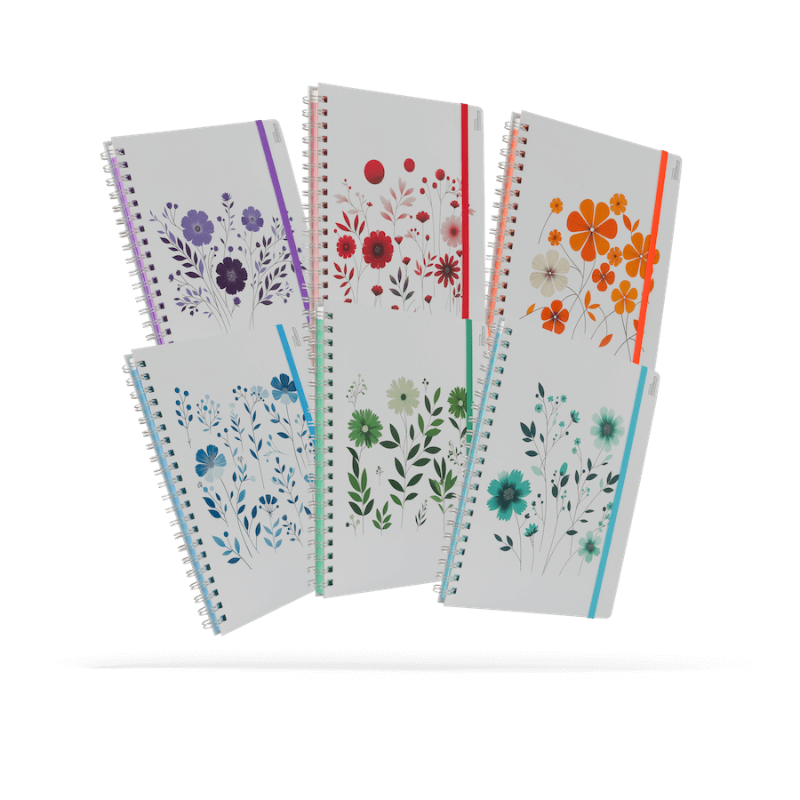 Libreta Profesional Floral 100 Hojas | Printaform