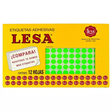 ETIQUETA #10 10 mm VERDE 12 HOJAS CON 176 - LESA 2-510VE