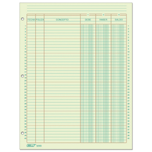 Auxiliar Debe-Haber-Saldo 3 Perforaciones Block C/25 | Printaform 3203