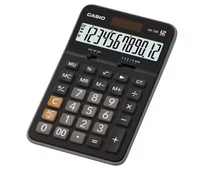 Calculadora de Escritorio 12 Digitos Negra | Casio AX-12B