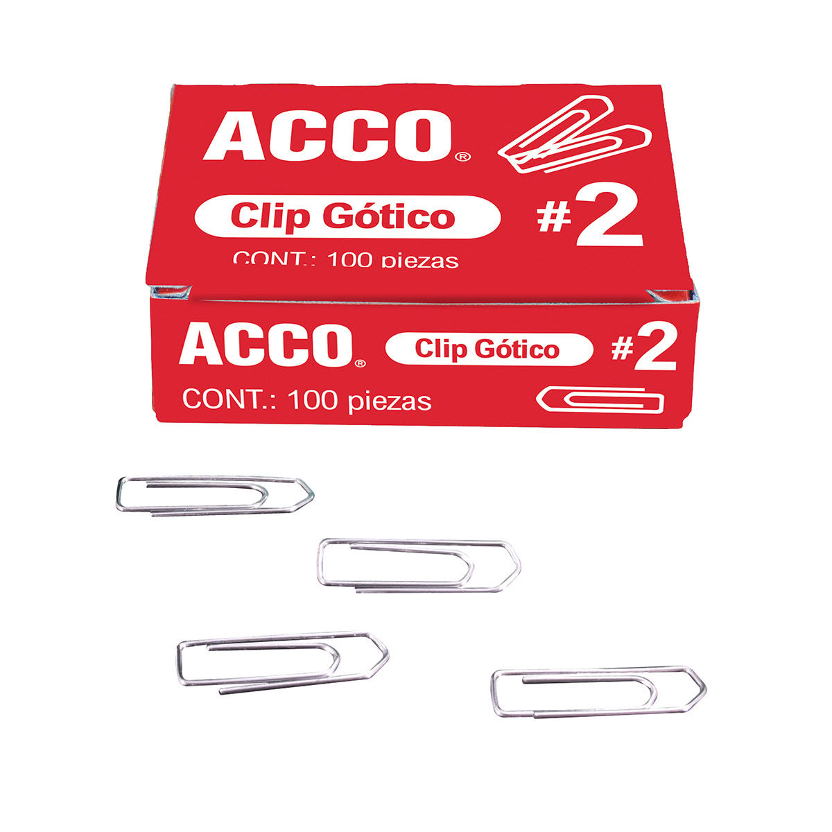 Clip Gótico #2 C/100 | ACCO P1690