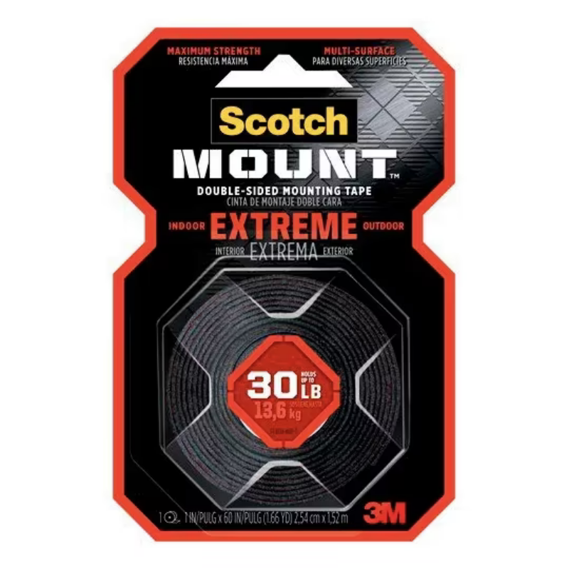 Cinta de Montaje Mount Extreme 30 lb/13.6 kg (2.54cm x 1.52m) | Scotch 70009113849