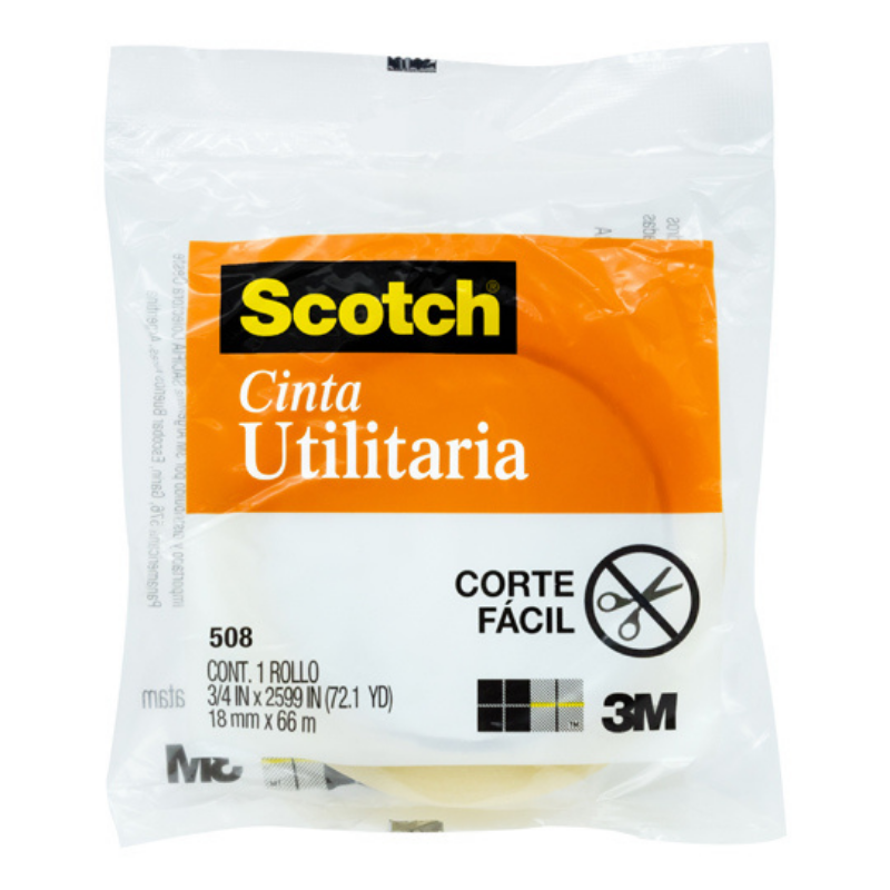Cinta Utilitaria Scotch 508 (18 mm x 66 m) |  Scotch MC500000807