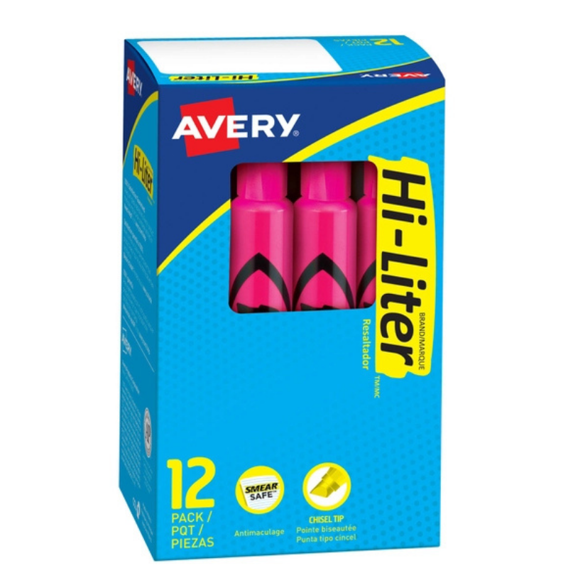 Marcatextos HI-LITER Caja C/12 | Avery