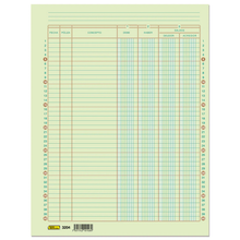 Auxiliar de Cuentas Corrientes 3 Perforaciones C/25 | Printaform 3204