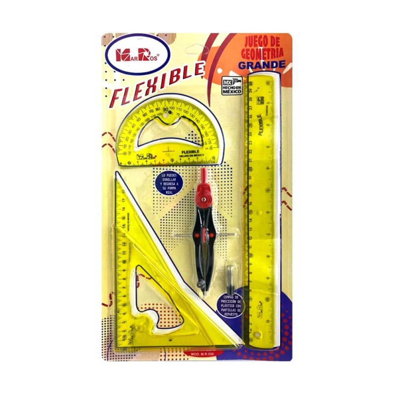 Juego de Geometría Flexible | Marros M.R 550