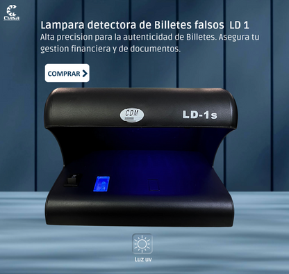Lampara Detectora De Billetes Falsos Cdm Ld 1S