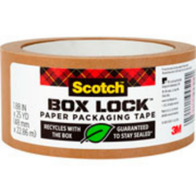 Cinta de Papel para Empaque Box Lock (48mm x 22.86m) | Scotch 70007079612