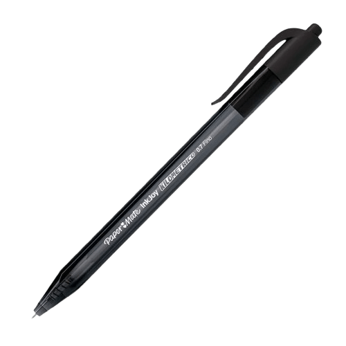 Boligrafo Kilometrico Inkjoy Retractil Fino 0.7 Mm Negro