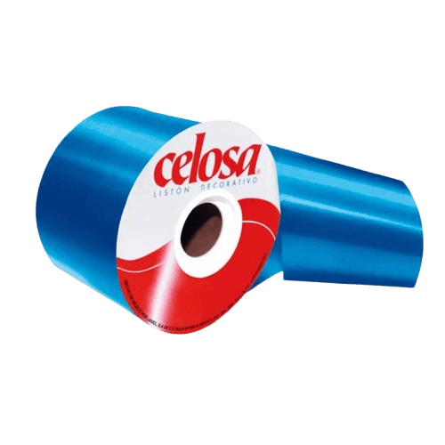 Liston Celosa Liso No. 22 70 Mm X 50 M Azul Rey