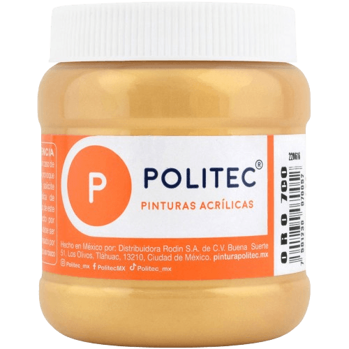 Pintura Politec Acrilica 250 Ml Oro 700
