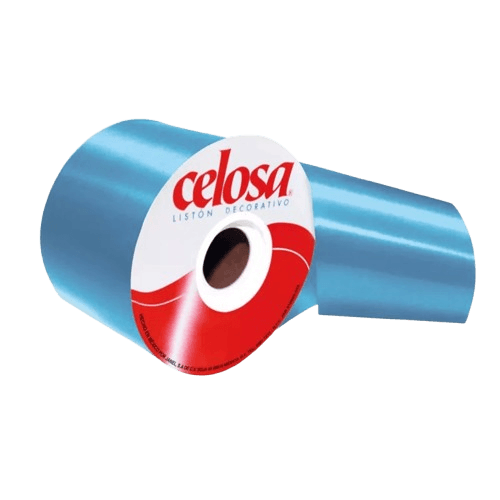 Liston Celosa Liso No. 22 70 Mm X 50 M Azul Cielo