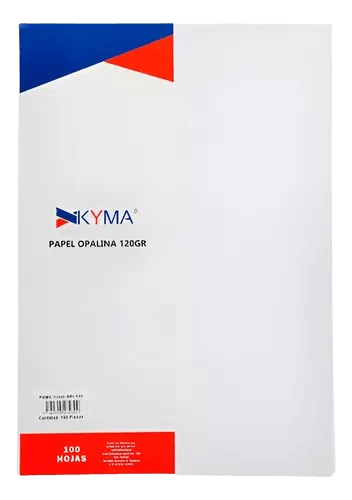 Papel Kyma Opalina 120 G Carta Blanco Con 100