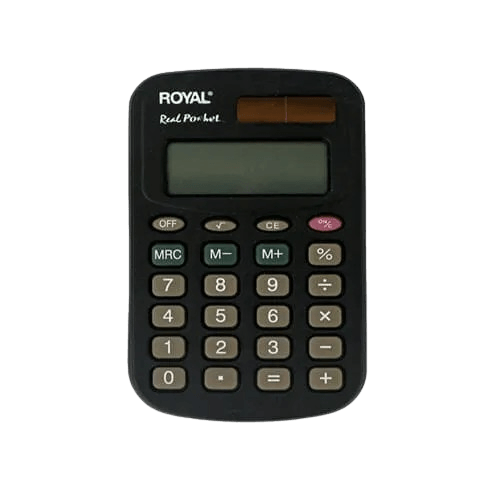 Calculadora Royal Basica 8 Digitos Negra