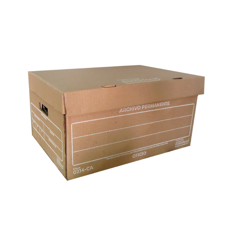 Caja de Carton Archivo Permanente 50 cm x 36 cm x 25 cm | Printaform 0214-CA