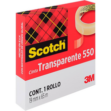Cinta Adhesiva Transparente 19 mm x 65 m | Scotch 550