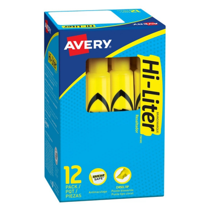 Marcatextos HI-LITER Caja C/12 | Avery